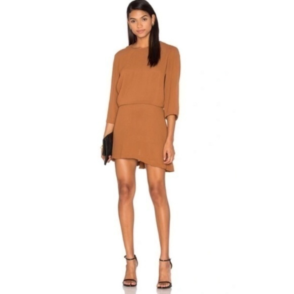 ✅ Pfeiffer Dress The Ray Open Back Mini in Brown Sugar